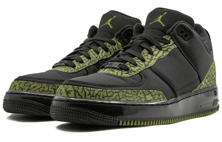 Air Jordan Fusion 3 LS 'Black Green' 333300-031 #.