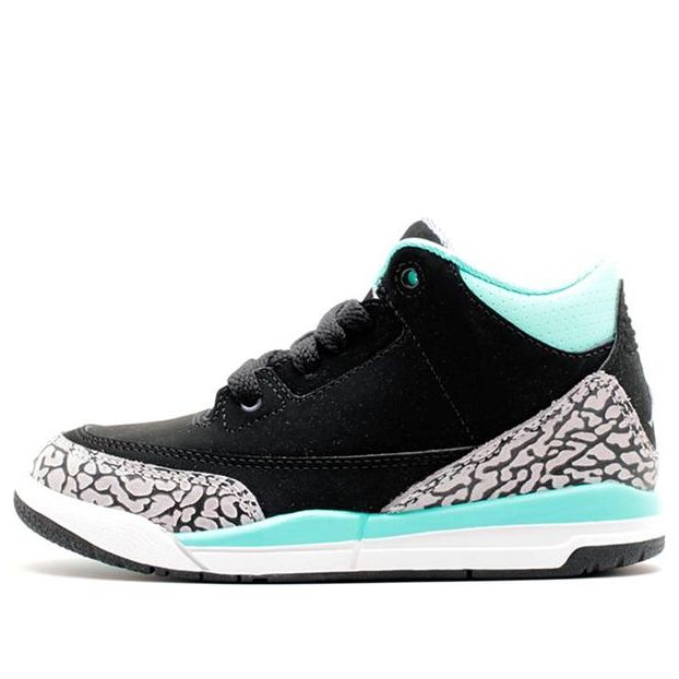 (GS) Air Jordan 3 Retro 'Black Purple Turquoise' 441141-045 #